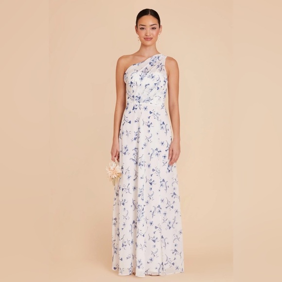 Birdy Grey Dresses & Skirts - NWT Birdy Grey Kira Dress Chiffon Blue Le Fleur Bridesmaid Wedding Dress XL